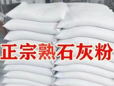 熟石灰粉刷墙50斤消石灰氢氧化钙涂白工地回填拌土建筑画线专用灰 1袋 高纯度熟石灰粉20斤